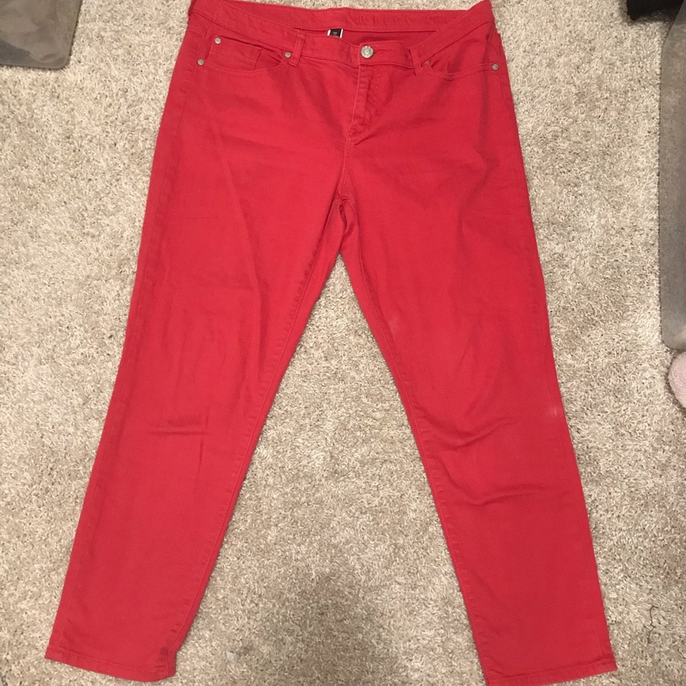 GAP Red, super skinny, 98% cotton jeans